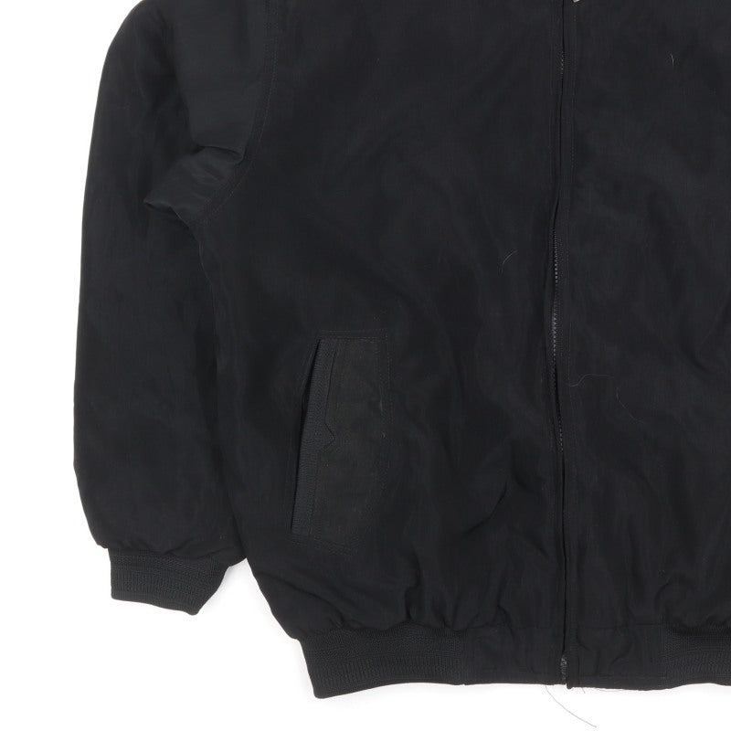 Jean-Louis Garonne Men's Black XL Bomber Jacket Full Zip