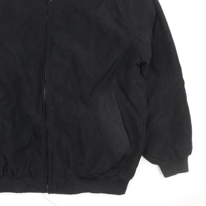 Jean-Louis Garonne Men's Black XL Bomber Jacket Full Zip