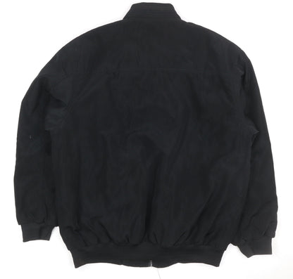 Jean-Louis Garonne Men's Black XL Bomber Jacket Full Zip