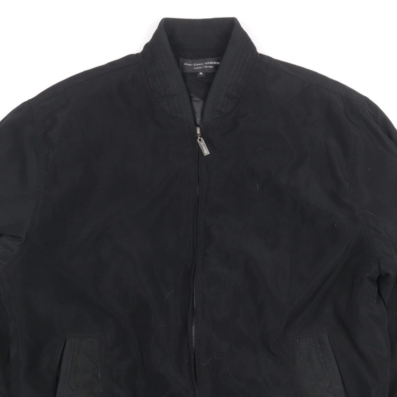 Jean-Louis Garonne Men's Black XL Bomber Jacket Full Zip