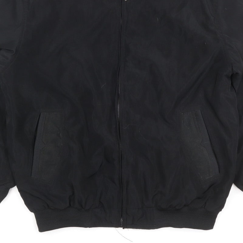 Jean-Louis Garonne Men's Black XL Bomber Jacket Full Zip