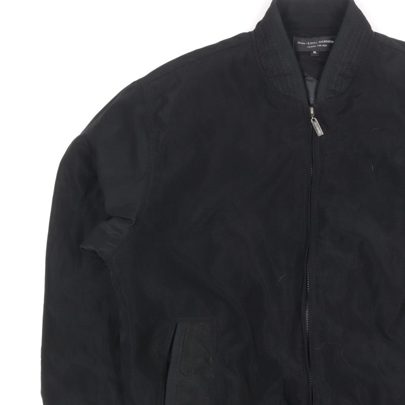 Jean-Louis Garonne Men's Black XL Bomber Jacket Full Zip