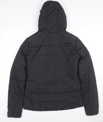 Passenger Men’s Black XS Hooded Quilted Puffer Jacket Full Zip
