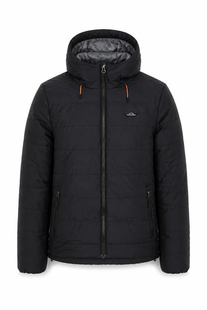 Passenger Men’s Black XS Hooded Quilted Puffer Jacket Full Zip