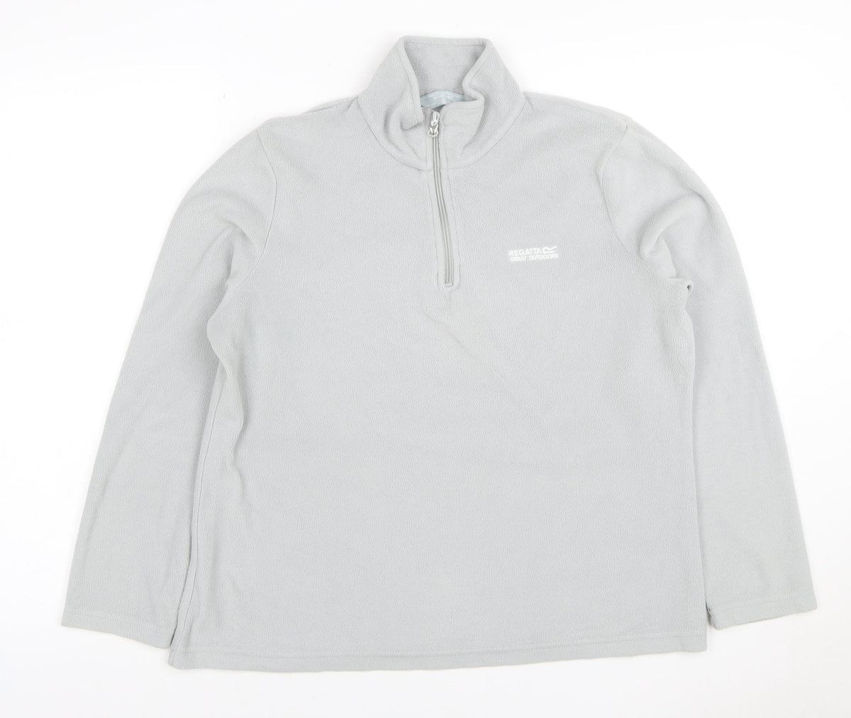 Regatta Women Grey UK 14 Fleece 1/4 Zip High Neck Sweatshirt