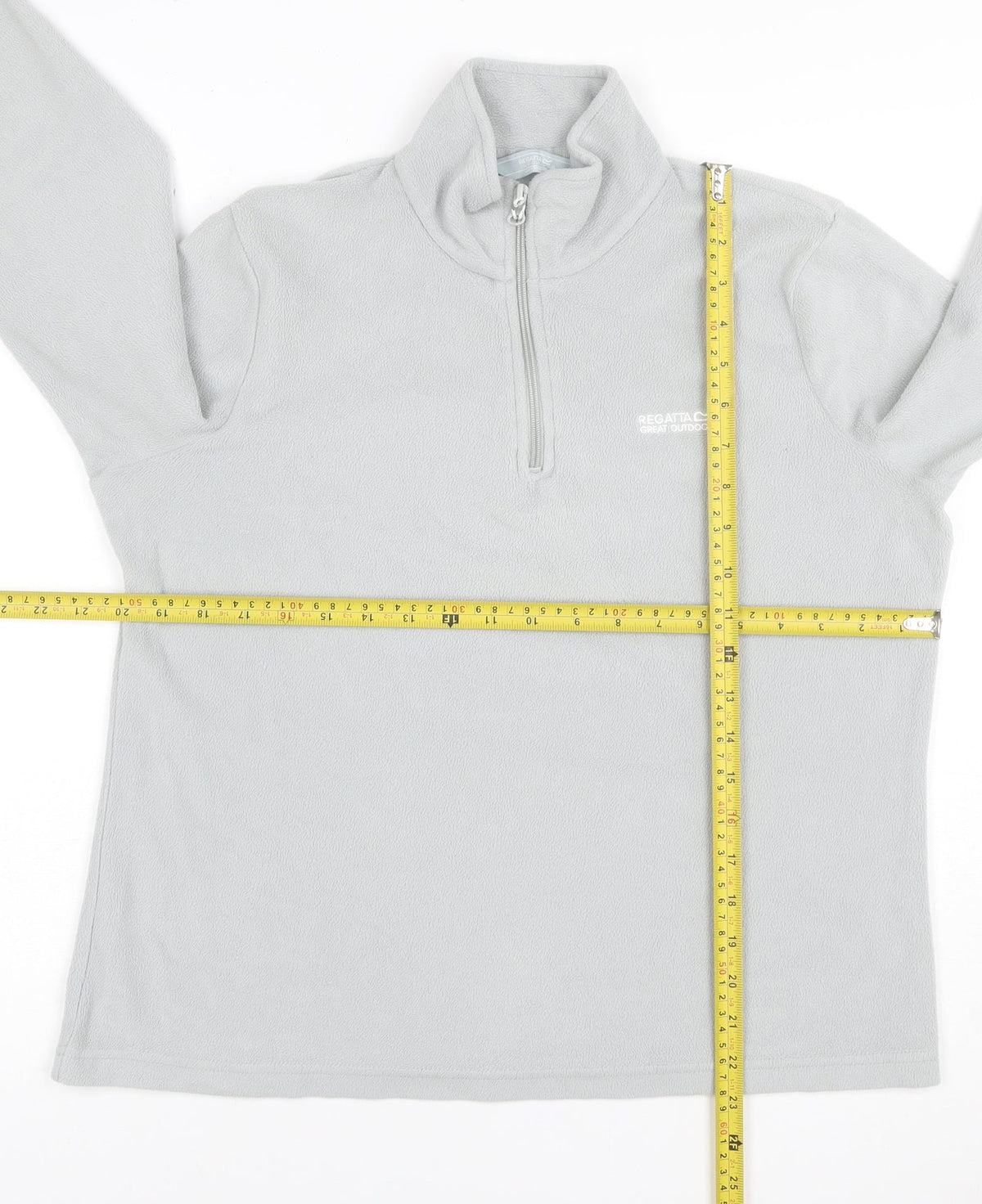 Regatta Women Grey UK 14 Fleece 1/4 Zip High Neck Sweatshirt