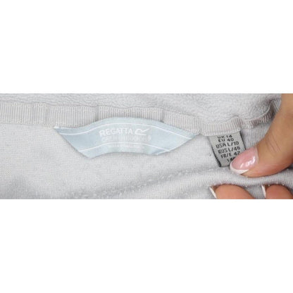 Regatta Women Grey UK 14 Fleece 1/4 Zip High Neck Sweatshirt