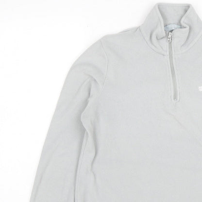 Regatta Women Grey UK 14 Fleece 1/4 Zip High Neck Sweatshirt