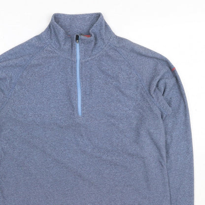 Trespass Women Blue UK 14 L 1/4 Zip Raglan Sweatshirt Outdoor