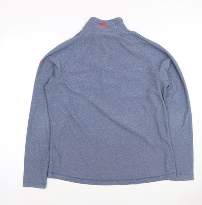 Trespass Women Blue UK 14 L 1/4 Zip Raglan Sweatshirt Outdoor