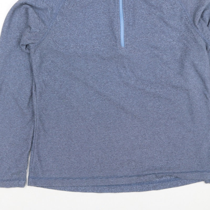 Trespass Women Blue UK 14 L 1/4 Zip Raglan Sweatshirt Outdoor