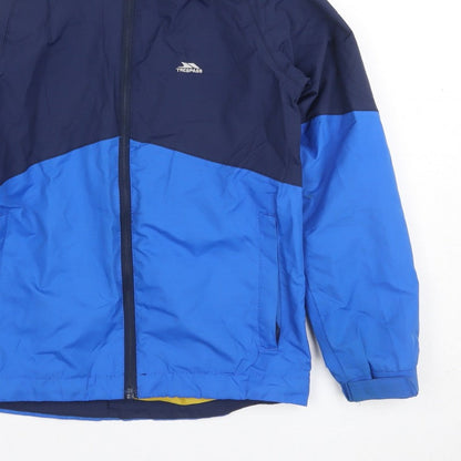 Trespass Boys Blue 7-8 Years Ski Jacket Waterproof Windproof Colourblock