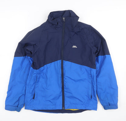 Trespass Boys Blue 7-8 Years Ski Jacket Waterproof Windproof Colourblock