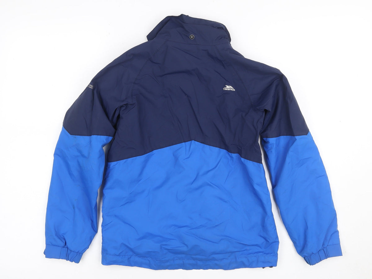 Trespass Boys Blue 7-8 Years Ski Jacket Waterproof Windproof Colourblock