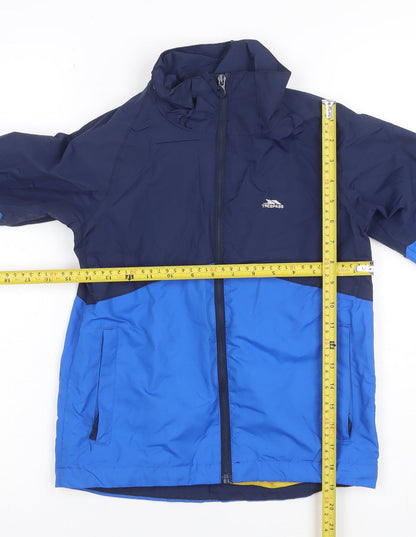 Trespass Boys Blue 7-8 Years Ski Jacket Waterproof Windproof Colourblock