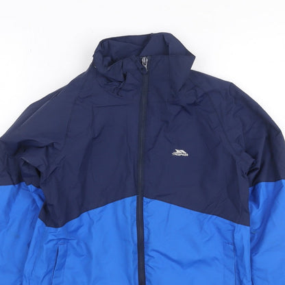 Trespass Boys Blue 7-8 Years Ski Jacket Waterproof Windproof Colourblock