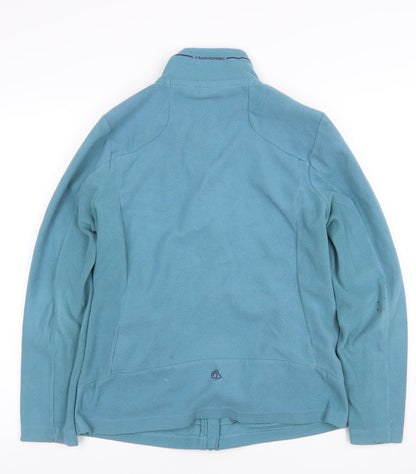 Craghoppers Women's Blue UK 12 Full Zip Fleece Sweatshirt Zip Pockets
