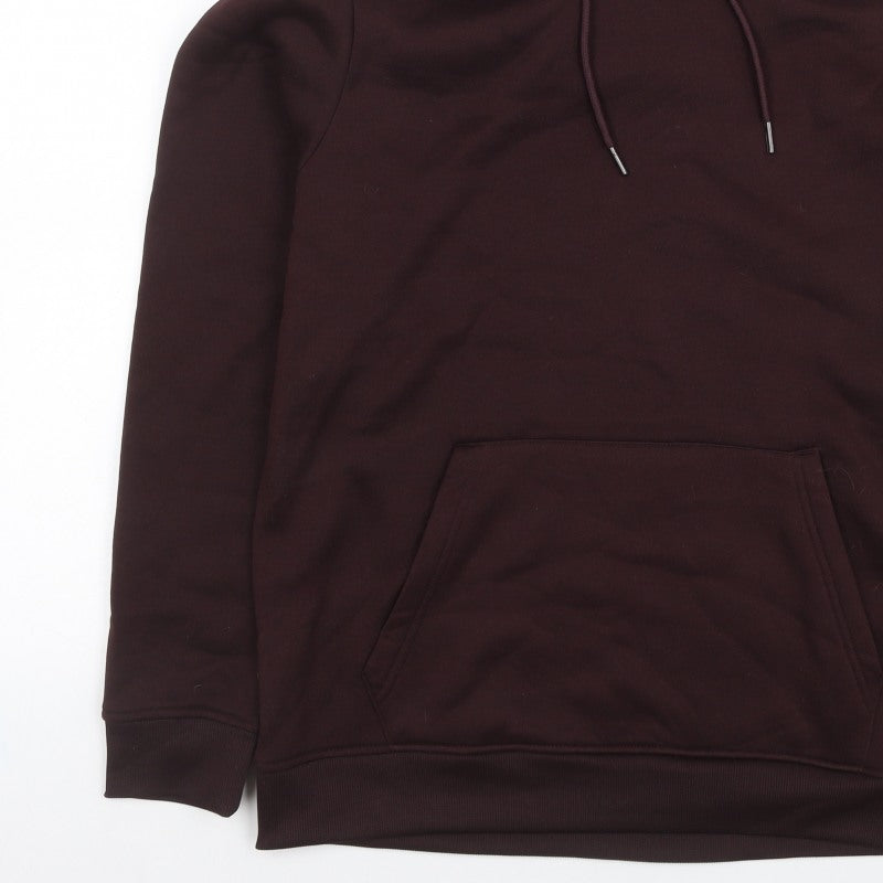 Brave Soul Men’s Brown L Pullover Hoodie Drawstring Kangaroo Pocket