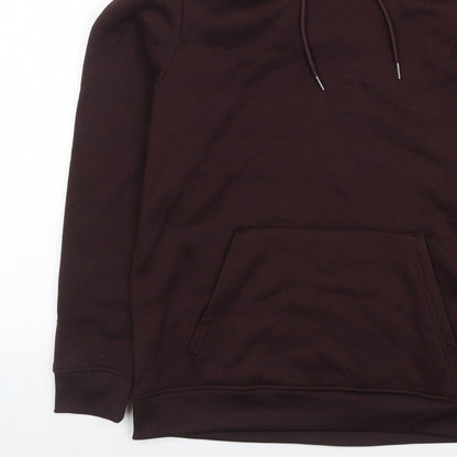 Brave Soul Men’s Brown L Pullover Hoodie Drawstring Kangaroo Pocket