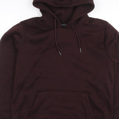 Brave Soul Men’s Brown L Pullover Hoodie Drawstring Kangaroo Pocket