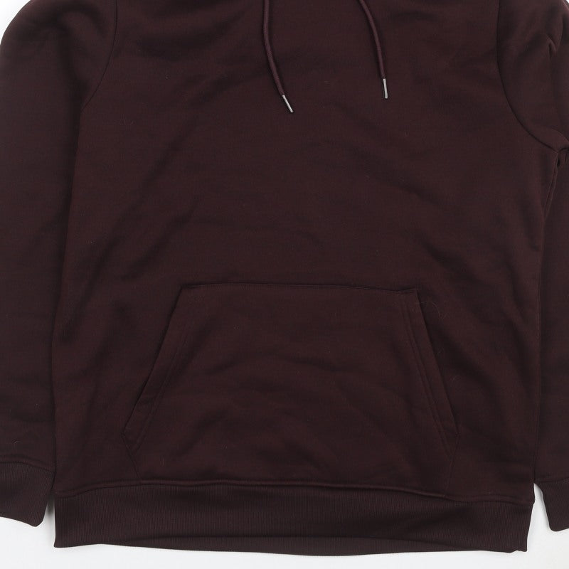 Brave Soul Men’s Brown L Pullover Hoodie Drawstring Kangaroo Pocket