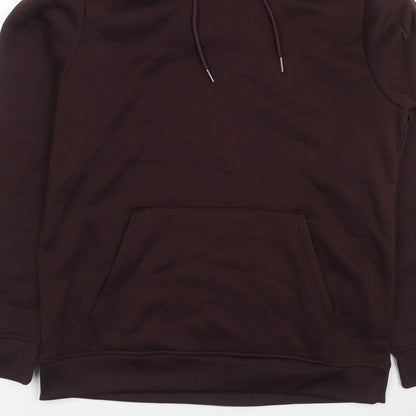 Brave Soul Men’s Brown L Pullover Hoodie Drawstring Kangaroo Pocket