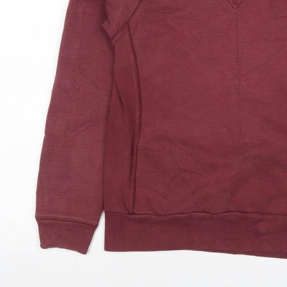 Howies Women’s Red UK 10 Crew Neck Raglan Sweatshirt Cotton