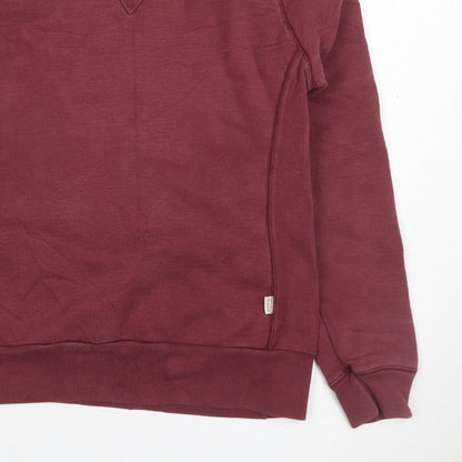Howies Women’s Red UK 10 Crew Neck Raglan Sweatshirt Cotton