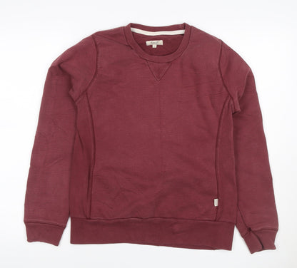 Howies Women’s Red UK 10 Crew Neck Raglan Sweatshirt Cotton