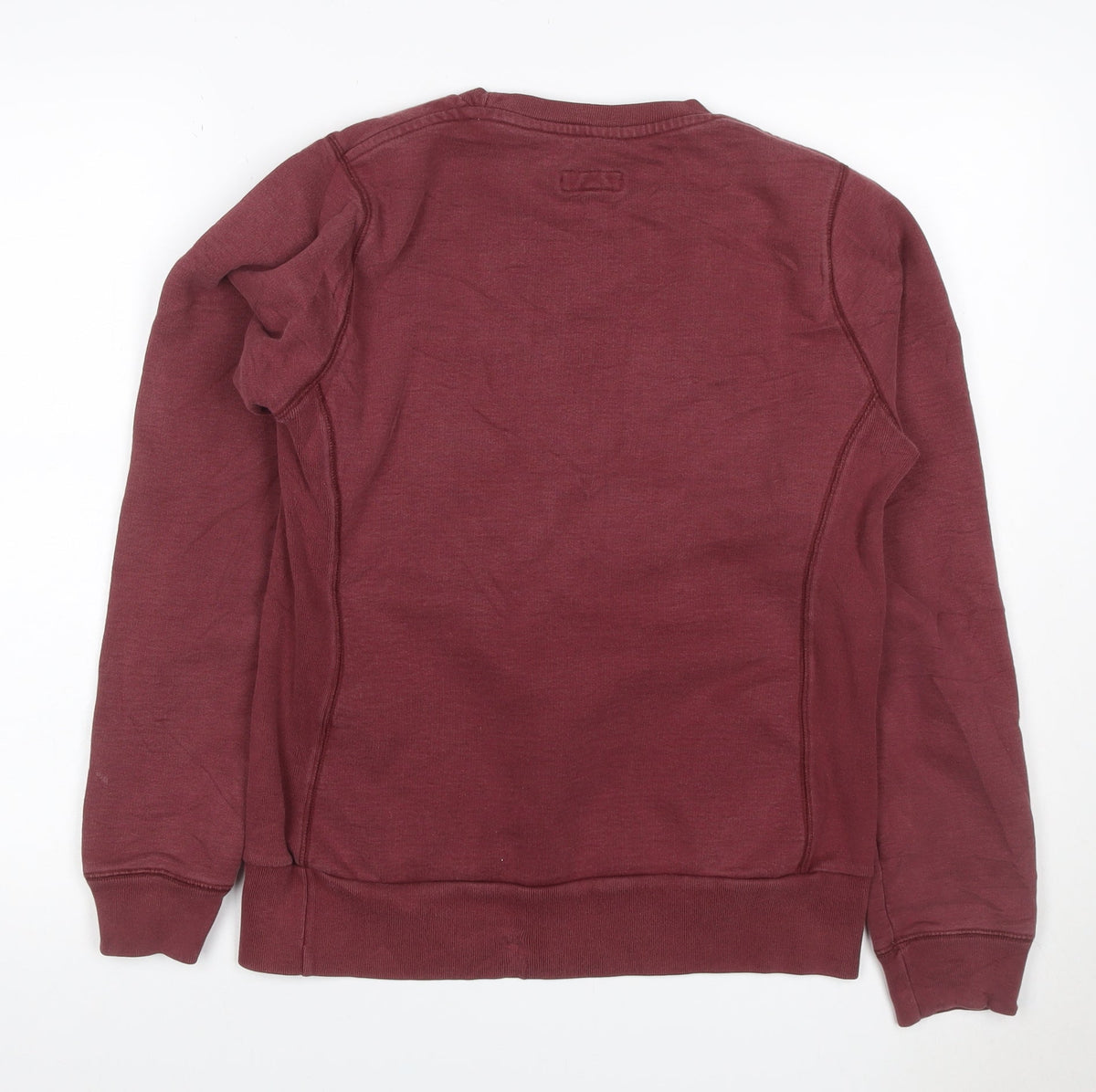 Howies Women’s Red UK 10 Crew Neck Raglan Sweatshirt Cotton