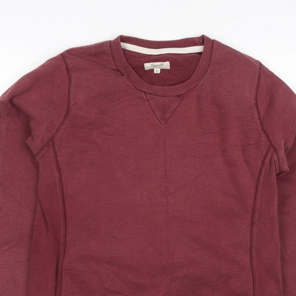 Howies Women’s Red UK 10 Crew Neck Raglan Sweatshirt Cotton