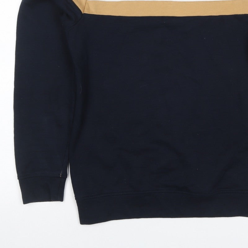 Fluid Men’s Multicoloured XS Colour Block Stripe Crew Neck Sweatshirt