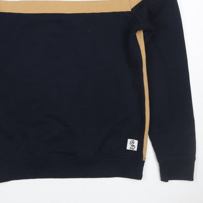 Fluid Men’s Multicoloured XS Colour Block Stripe Crew Neck Sweatshirt