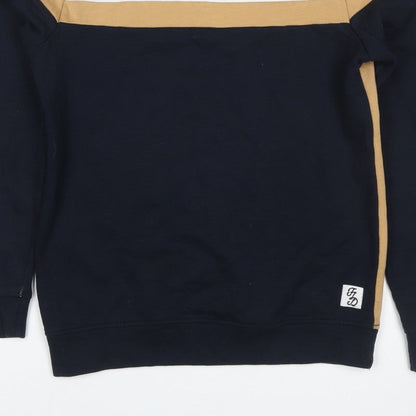 Fluid Men’s Multicoloured XS Colour Block Stripe Crew Neck Sweatshirt