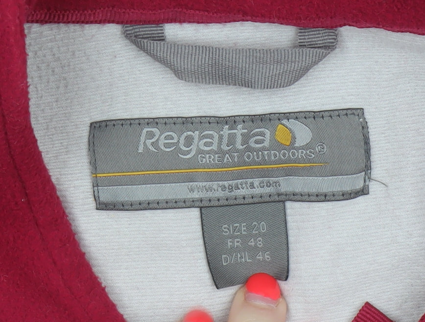Regatta Women’s Red Size 20 Fleece Full Zip Outdoor Jacket