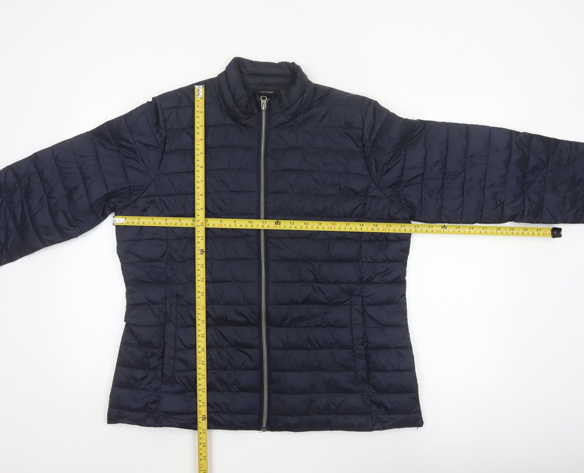 Esmara Women’s Blue UK 16/18 Quilted Puffer Jacket Full Zip