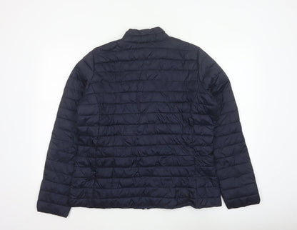 Esmara Women’s Blue UK 16/18 Quilted Puffer Jacket Full Zip