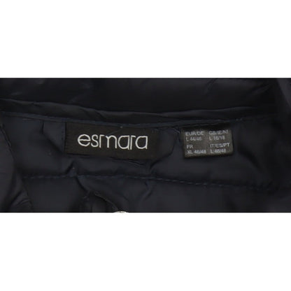 Esmara Women’s Blue UK 16/18 Quilted Puffer Jacket Full Zip