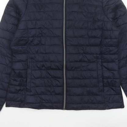 Esmara Women’s Blue UK 16/18 Quilted Puffer Jacket Full Zip