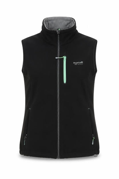 Regatta Women Black Size 14 Softshell Bodywarmer Water Resistant