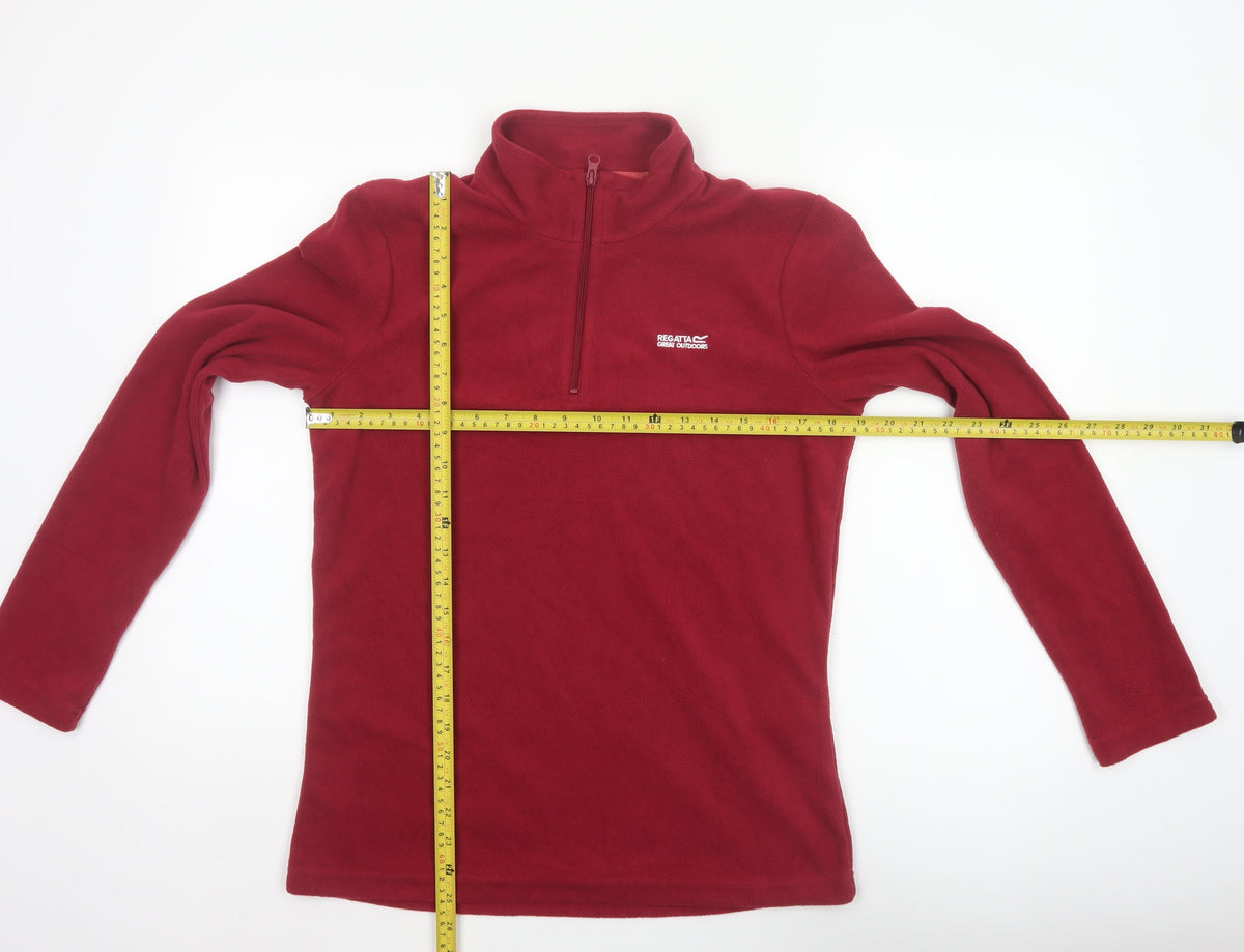 Regatta Women’s Red UK 10 1/4 Zip Fleece Pullover Sweatshirt