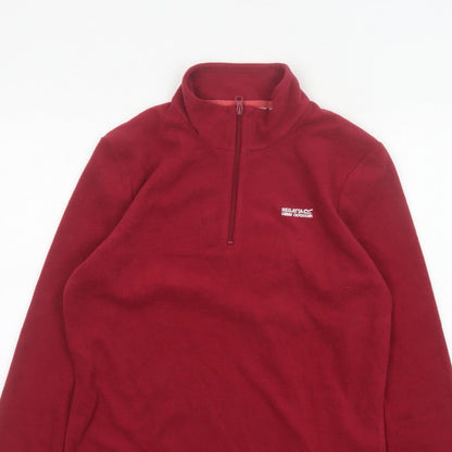 Regatta Women’s Red UK 10 1/4 Zip Fleece Pullover Sweatshirt