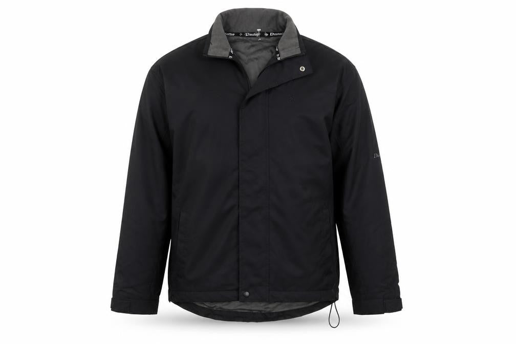 Dunlop Men’s Black L Windbreaker Jacket Full Zip Logo Lined