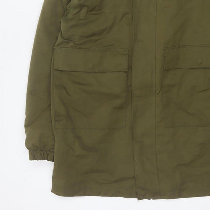 Bellfield Unisex Adults Green L Braka DK Hooded Sherpa Lined Parka