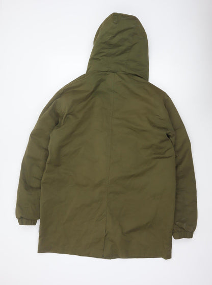 Bellfield Unisex Adults Green L Braka DK Hooded Sherpa Lined Parka