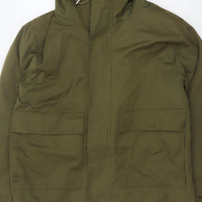 Bellfield Unisex Adults Green L Braka DK Hooded Sherpa Lined Parka