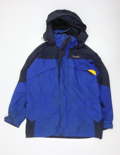 Berghaus Men's Blue M Gore-Tex Peak Hooded Waterproof Jacket