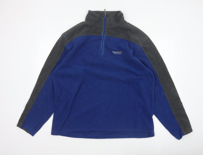 Regatta Men’s Blue Grey XXL 1/4 Zip Fleece Pullover Sweatshirt