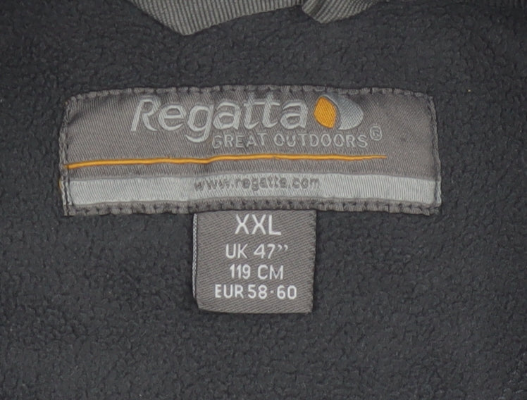 Regatta Men’s Blue Grey XXL 1/4 Zip Fleece Pullover Sweatshirt