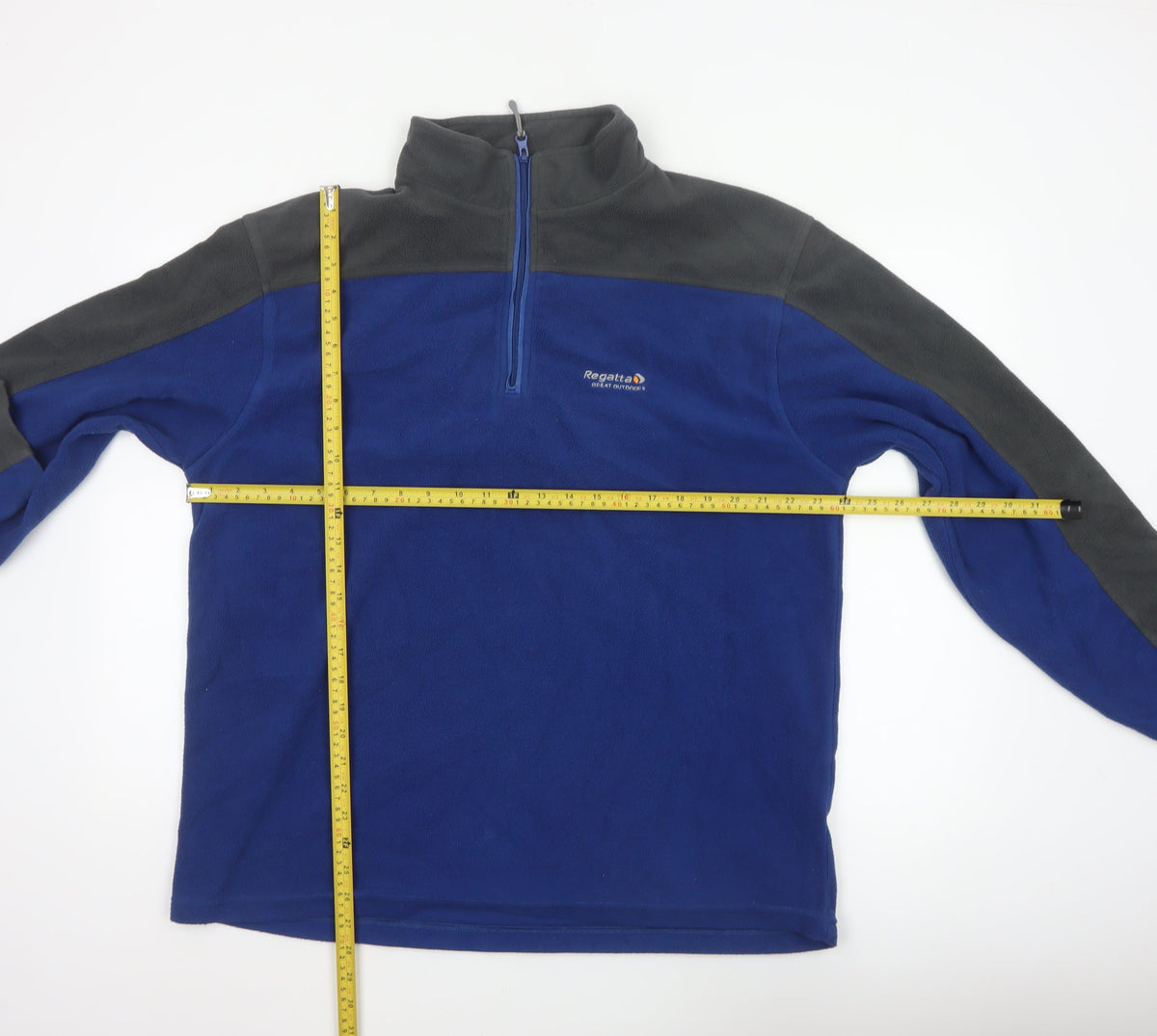 Regatta Men’s Blue Grey XXL 1/4 Zip Fleece Pullover Sweatshirt